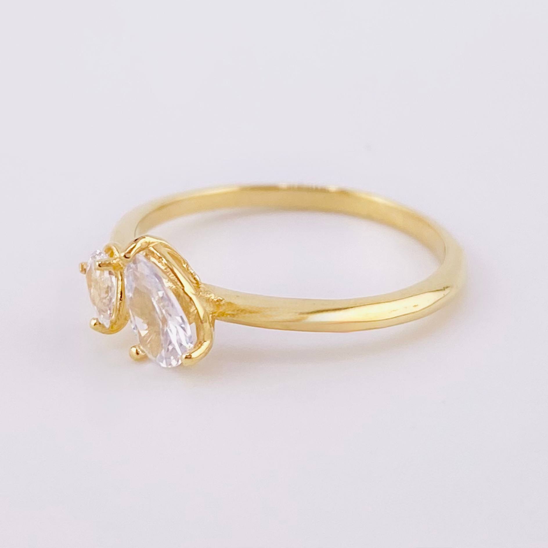 Anillo Gota 1.6gr / T8 / Oro Amarillo 18K