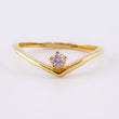 Anillo Solitario V 1.1gr / T6 1/2 / Oro Amarillo 18K ©