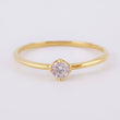 Anillo Solitario 0.95gr / T5 3/4 / Oro Amarillo 18K ©