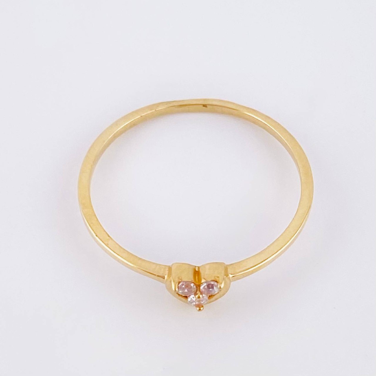 Anillo Silueta Corazon 0.95gr / T5 3/4 / Oro Amarillo 18K ©