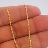 Set Cadena y Dije Lazo + Oso TS 1.3gr / 50cm / Oro Amarillo 18K (Oferta) &