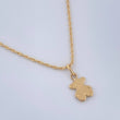Set Cadena y Dije Lazo + Oso TS 1.3gr / 50cm / Oro Amarillo 18K (Oferta) &