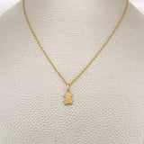 Set Cadena y Dije Lazo + Oso TS 1.3gr / 50cm / Oro Amarillo 18K (Oferta) &