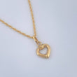 Set Cadena y Dije Lazo + Corazon 1.25gr / 45cm / Oro Amarillo 18K (Oferta) &