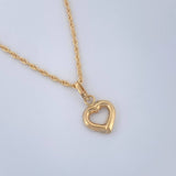 Set Cadena y Dije Lazo + Corazon 1.25gr / 45cm / Oro Amarillo 18K (Oferta) &