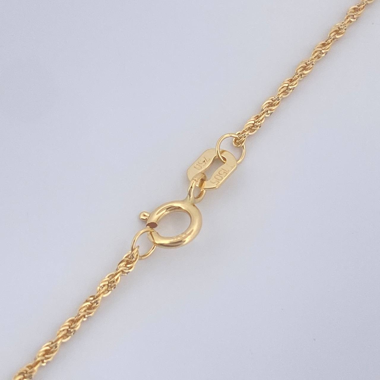 Set Cadena y Dije Lazo + Corazon 1.3gr / 50cm / Oro Amarillo 18K (Oferta) &