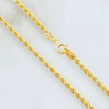 Cadena Lazo 3gr / 50cm / Oro Amarillo +3 18K *