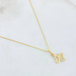 Set Cadena y Dije Veneciana + Silueta Mariposa 1.55gr / 45cm / Oro Amarillo 18K (Oferta)