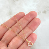 Set Cadena y Dije Veneciana + Corazón Estrella 2.15gr / 45cm / Oro Amarillo 18K (Oferta) ©