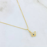 Set Cadena y Dije Veneciana + Mariposa Filigrana 2.35gr / 45cm / Oro Amarillo 18K (Oferta) ©