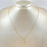 Set Cadena y Dije Veneciana + Mariposa Filigrana 2.35gr / 45cm / Oro Amarillo 18K (Oferta) ©