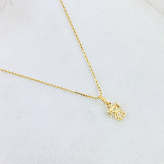 Set Cadena y Dije Veneciana + Niña 2.2gr / 45cm / Oro Amarillo 18K (Oferta)
