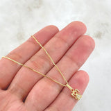 Set Cadena y Dije Veneciana + Niña 2.2gr / 45cm / Oro Amarillo 18K (Oferta)