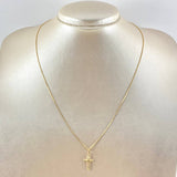 Set Cadena y Dije Veneciana + Crúz Puntas Planas 1.8gr / 45cm / Oro Amarillo 18K (Oferta)