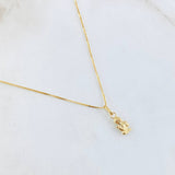 Set Cadena y Dije Veneciana + Angel 1.15gr / 45cm / Oro Amarillo 18K (Oferta) ©