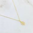 Set Cadena y Dije Veneciana + Trebol Silueta 1.4gr / 45cm / Oro Amarillo 18K (Oferta) *