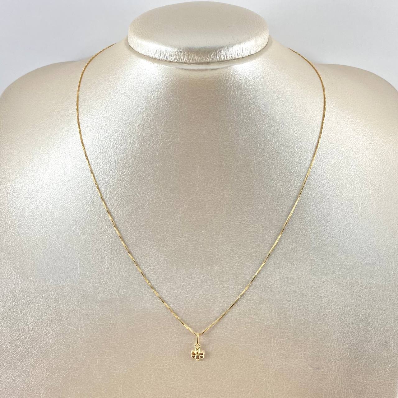 Set Cadena y Dije Veneciana + Abeja 1.35gr / 45cm / Oro Amarillo 18K (Oferta)