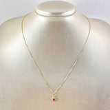 Set Cadena y Dije Veneciana + Flor 1.4gr / 45cm / Oro Amarillo 18K (Oferta) *