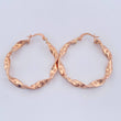 Candongas Tata 2.95gr / 3.7cm / Oro Rosa 18K $