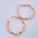 Candongas Tata 2.95gr / 3.7cm / Oro Rosa 18K $