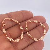 Candongas Tata 2.95gr / 3.7cm / Oro Rosa 18K $