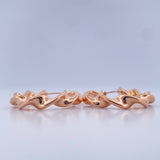 Candongas Amber 5.5gr / 3.4cm / Oro Rosa 18K $