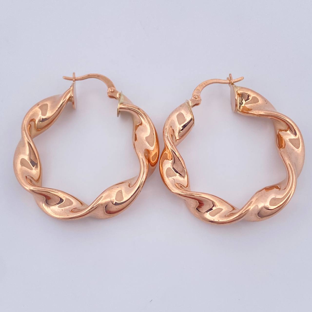 Candongas Azir 5.45gr / 3.5cm / Oro Rosa 18K $