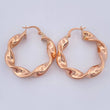 Candongas Azir 5.45gr / 3.5cm / Oro Rosa 18K $