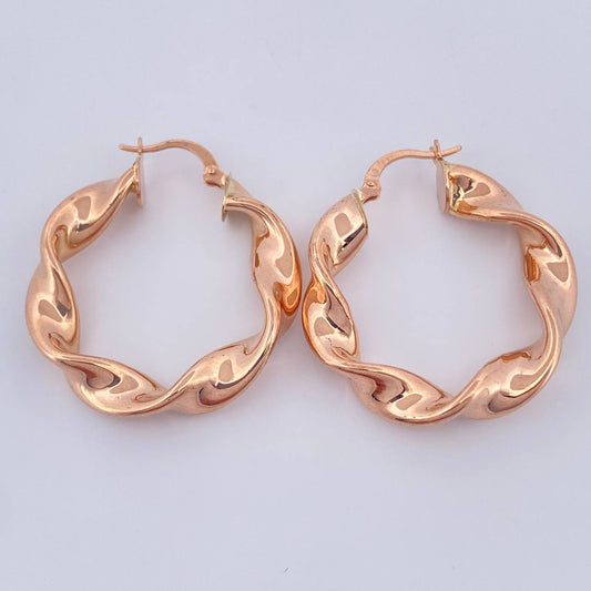 Candongas Azir 5.45gr / 3.5cm / Oro Rosa 18K $