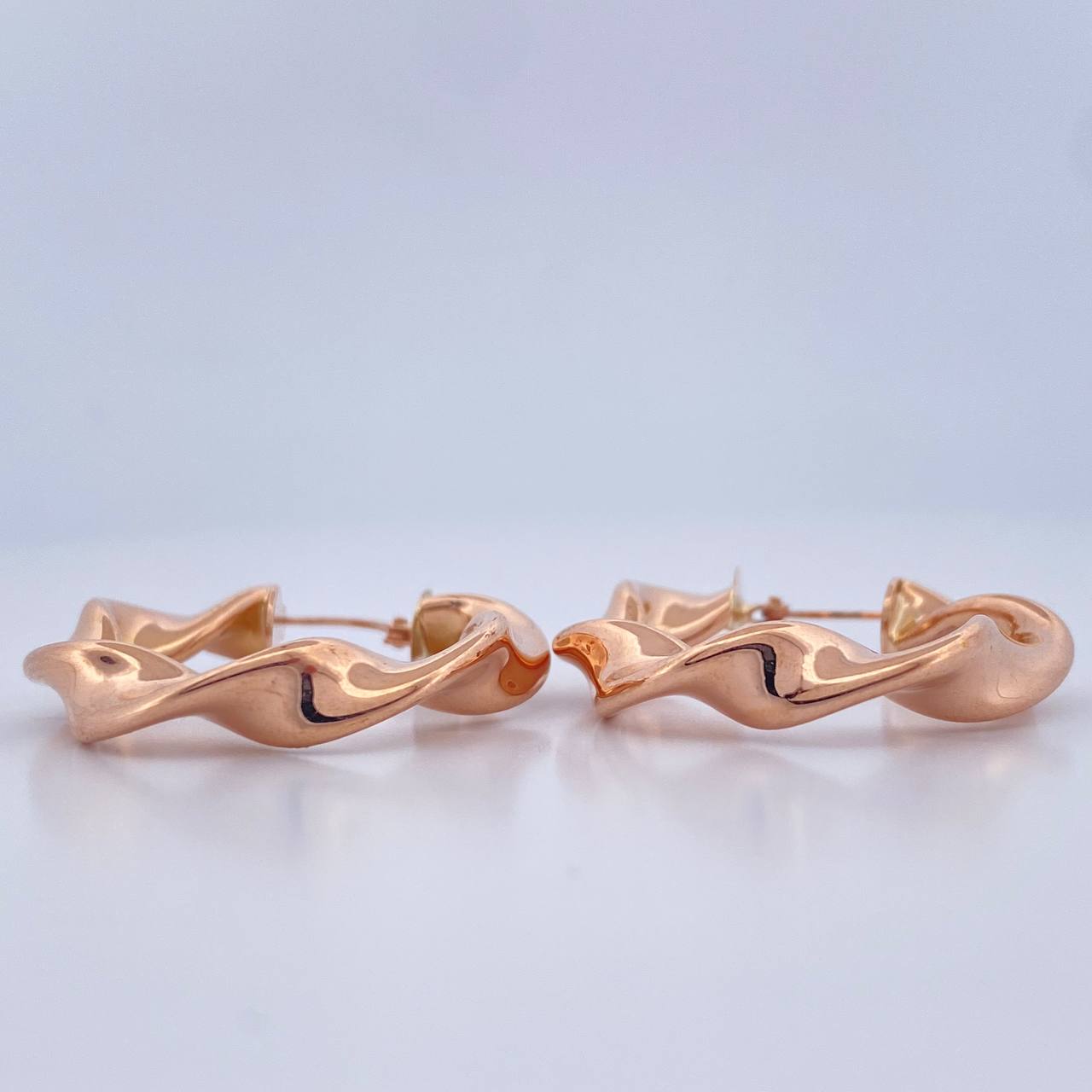 Candongas Azir 5.45gr / 3.5cm / Oro Rosa 18K $