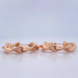 Candongas Azir 5.45gr / 3.5cm / Oro Rosa 18K $