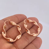 Candongas Azir 5.45gr / 3.5cm / Oro Rosa 18K $