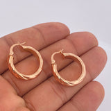 Candongas Mary 4.2gr / 2.5cm / Oro Rosa 18K $