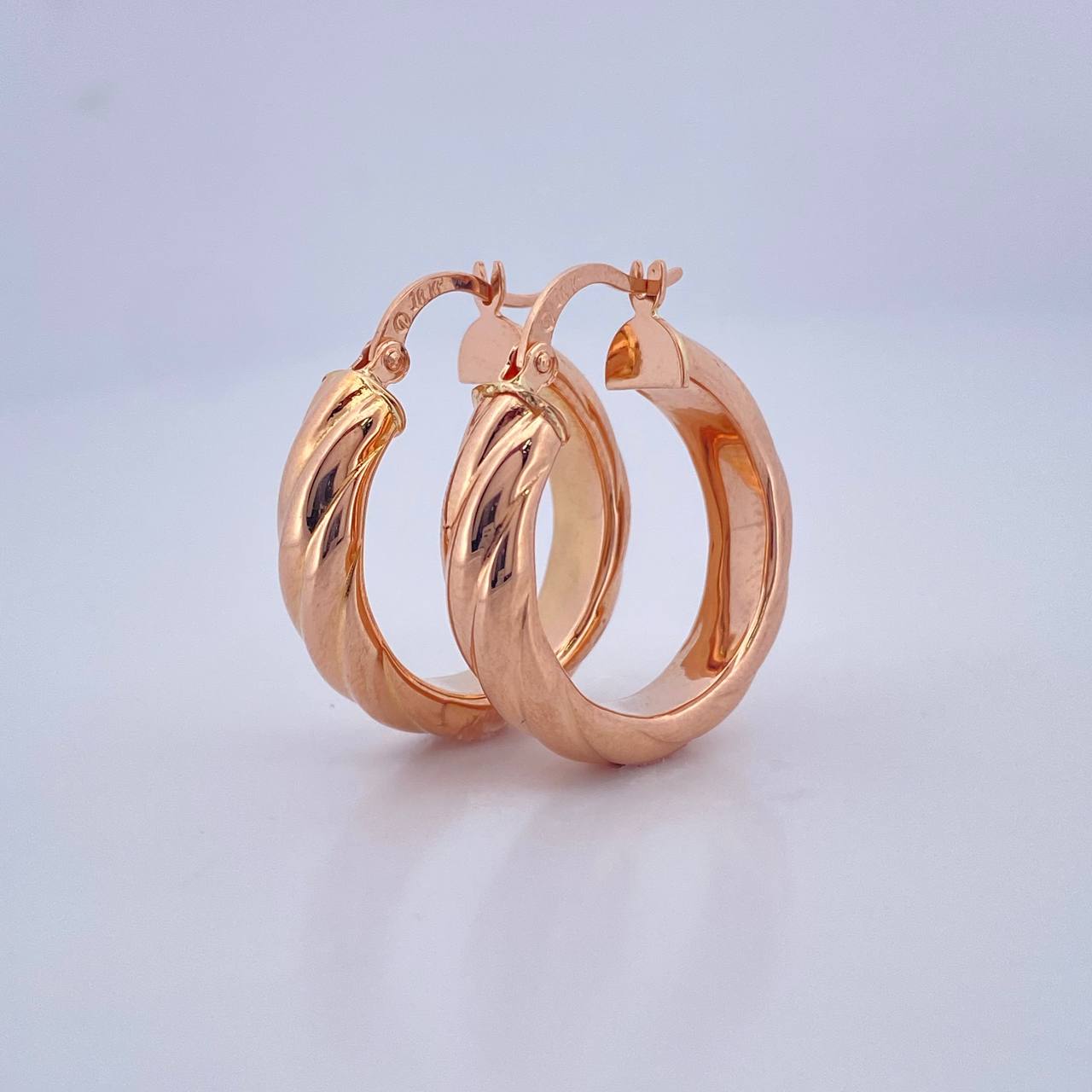 Candongas Mary 4.2gr / 2.5cm / Oro Rosa 18K $