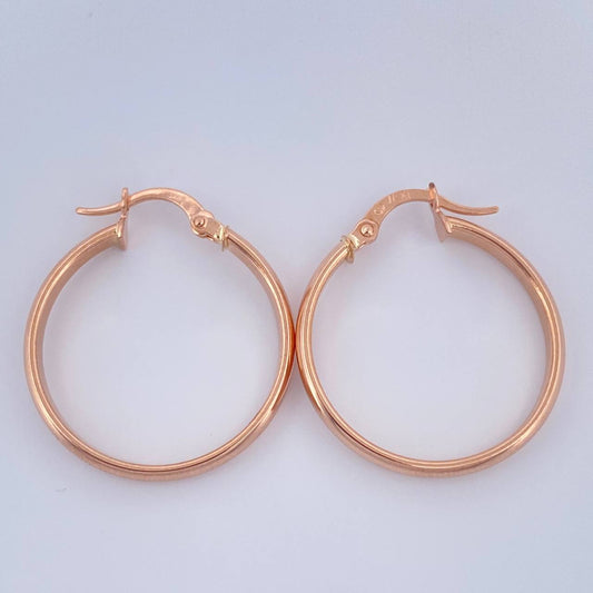 Candongas Nati 1.75gr / 2.7cm / Oro Rosa 18K %