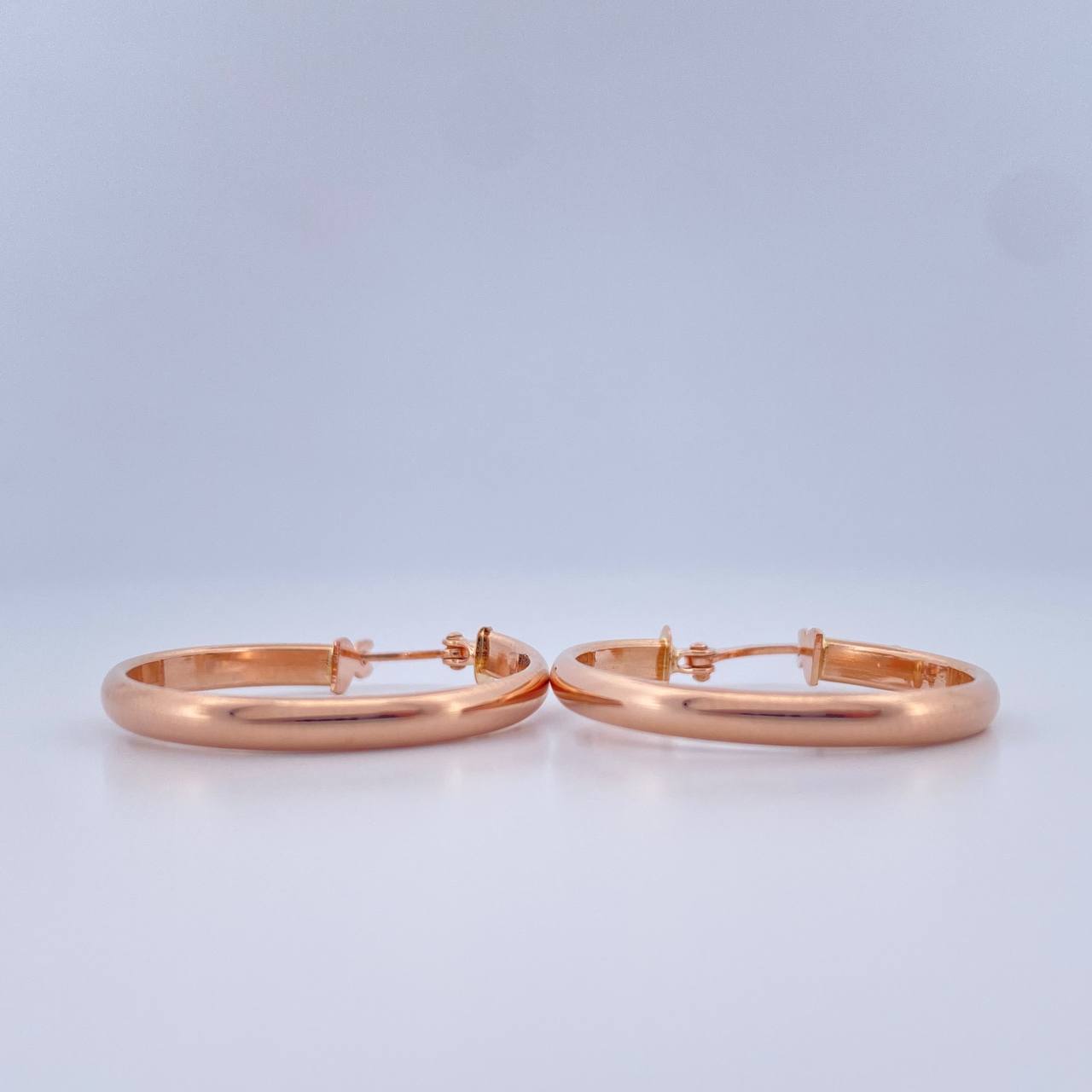 Candongas Nati 1.75gr / 2.7cm / Oro Rosa 18K $