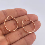 Candongas Nati 1.75gr / 2.7cm / Oro Rosa 18K $