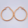Candongas Lore 1.65gr / 3cm / Oro Rosa 18K $