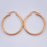 Candongas Lore 1.65gr / 3cm / Oro Rosa 18K $