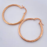 Candongas Lore 1.65gr / 3cm / Oro Rosa 18K $