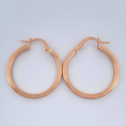 Candongas Andy 1.6gr / 2.5cm / Oro Rosa 18K %