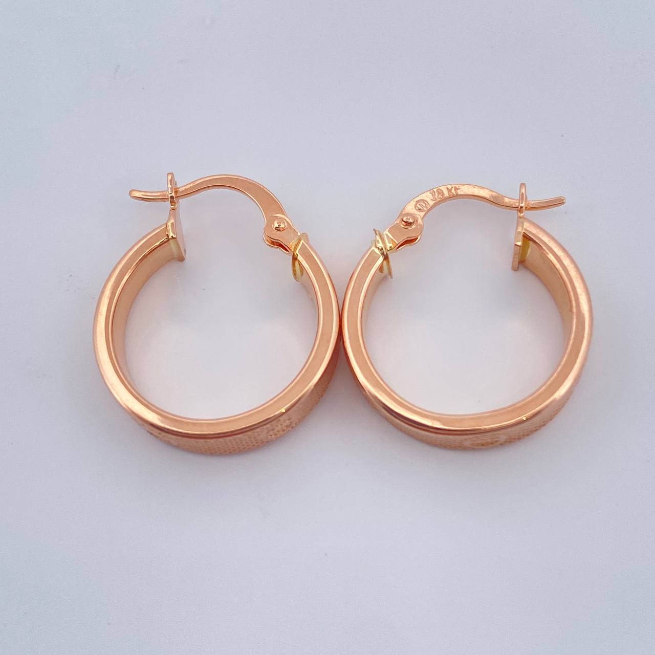 Candongas Tornillo 2.1gr / 2cm / Oro Rosa 18K $