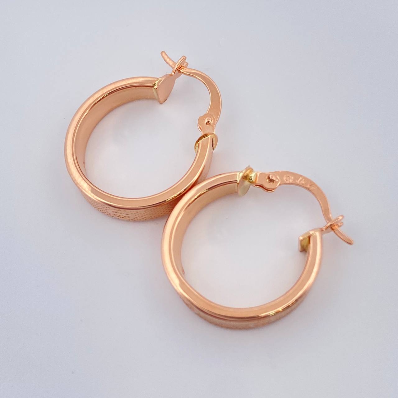 Candongas Tornillo 2.1gr / 2cm / Oro Rosa 18K $
