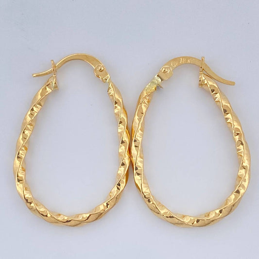 Candongas Dyla 1.45gr / 3cm / Oro Amarillo 18K $