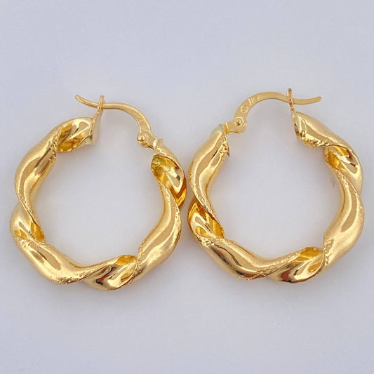Candongas Demi 3.35gr / 2.7cm / Oro Amarillo 18K $