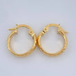 Candongas Kuki 0.9gr / 1.5cm / Oro Amarillo 18K $