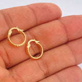 Candongas Kuki 0.9gr / 1.5cm / Oro Amarillo 18K $