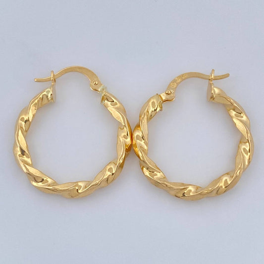Candongas Kari 2.05gr / 2.6cm / Oro Amarillo 18K $