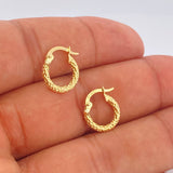 Candongas Carly 0.9gr / 1.5cm / Oro Amarillo 18K $