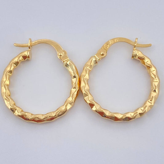Candongas Iris 1.4gr / 2cm / Oro Amarillo 18K $
